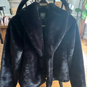 EUC Wild Fable Faux Plush Fur Coat